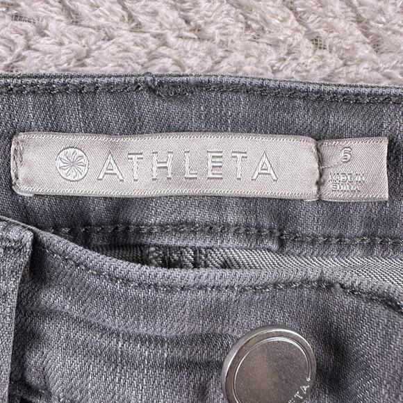Athleta Jeans Womens 6 Skinny Sculptek Stretch Denim Casual Pockets Comfort Gray - Picture 12 of 15